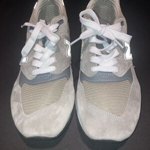 New Balance 998 Grey Reflective Silver U998GR Running Shoe Walking SZ 10 1/2 USA